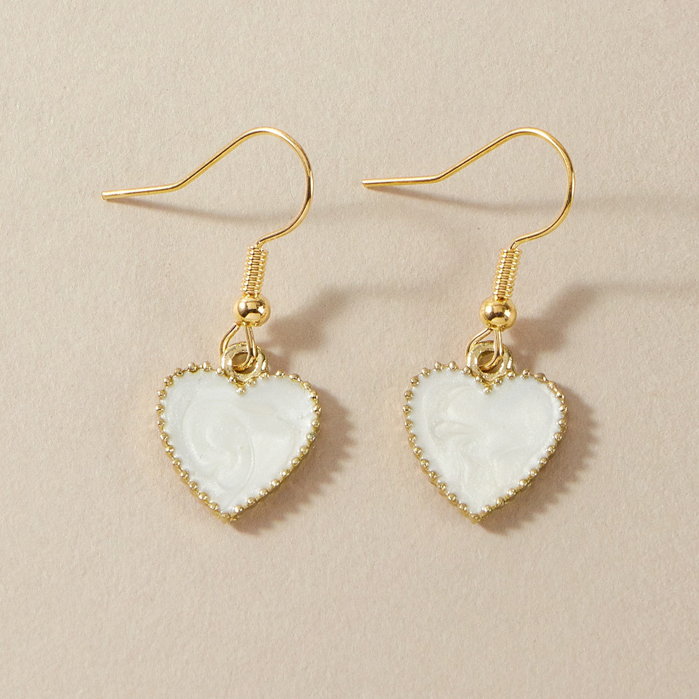 Set Gioielli Classici "Cuore Bianco"